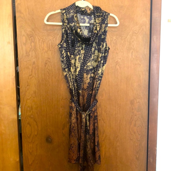 Patterned, cowl neck, sleeveless dress from The Limited, multicolored NWT - Picture 1 of 8